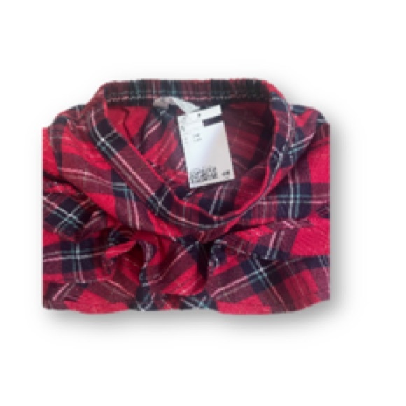 Red plaid flannel skirt! NWT - Picture 2 of 4